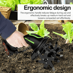 2-in-1 Cordless Tiller Cultivator with Extension Rod