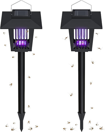 2 Pcs Smart Cordless Solar Dual-Mode Garden Zapper