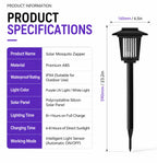 2 Pcs Smart Cordless Solar Dual-Mode Garden Zapper