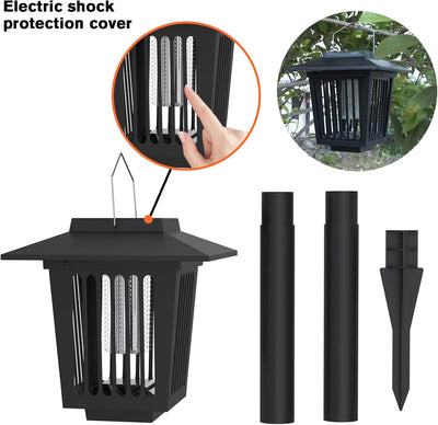 2 Pcs Smart Cordless Solar Dual-Mode Garden Zapper