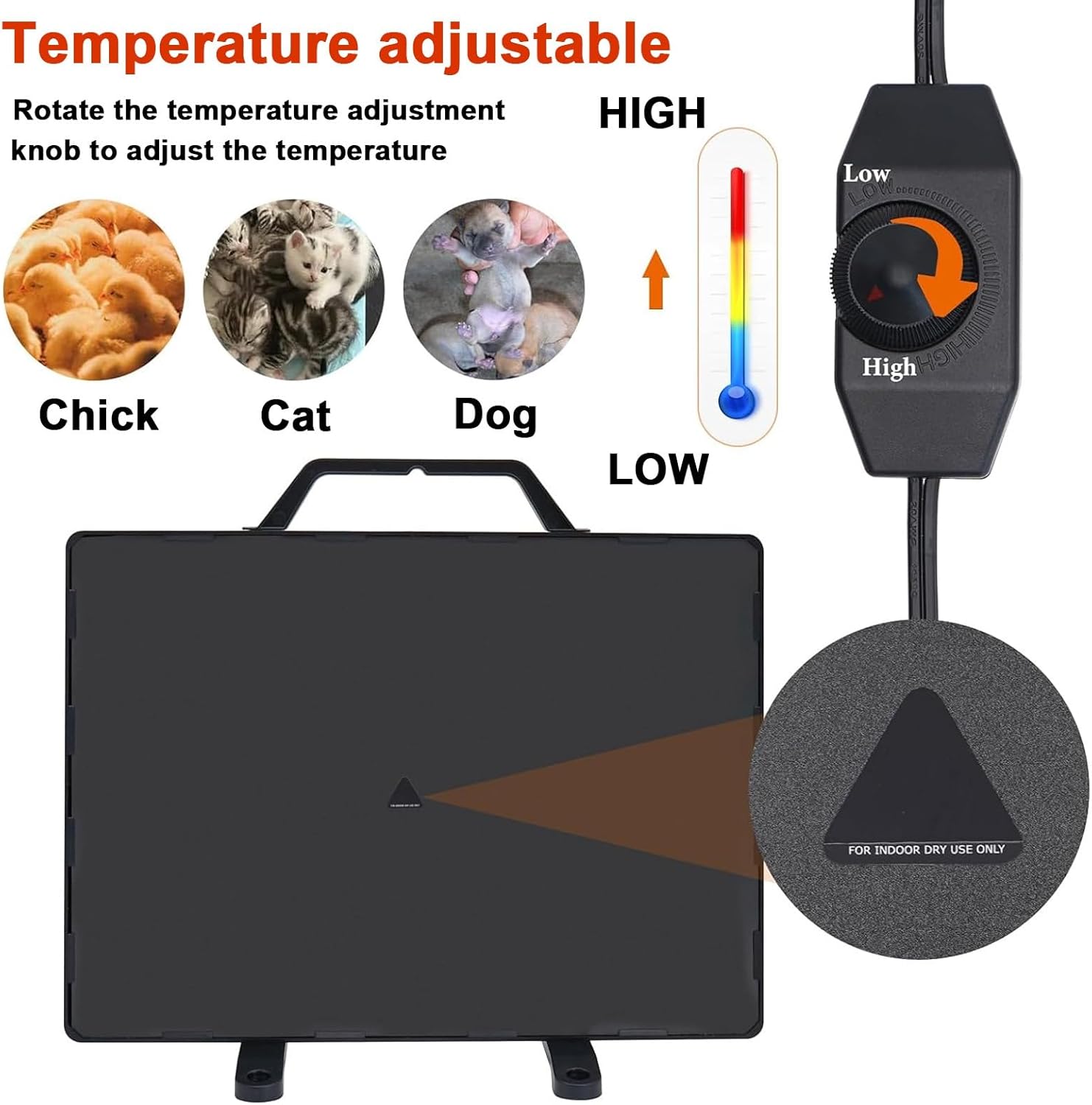 Smart Chicken Coop Heater 160W Pet Warmer