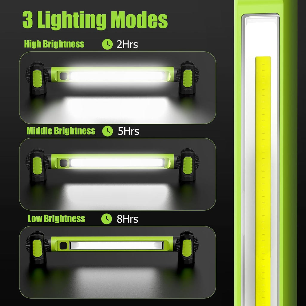 5200mAh Rechargeable Magnetic Underhood Work Light with Hooks