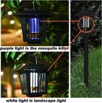 2 Pcs Smart Cordless Solar Dual-Mode Garden Zapper
