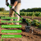2-in-1 Cordless Tiller Cultivator with Extension Rod