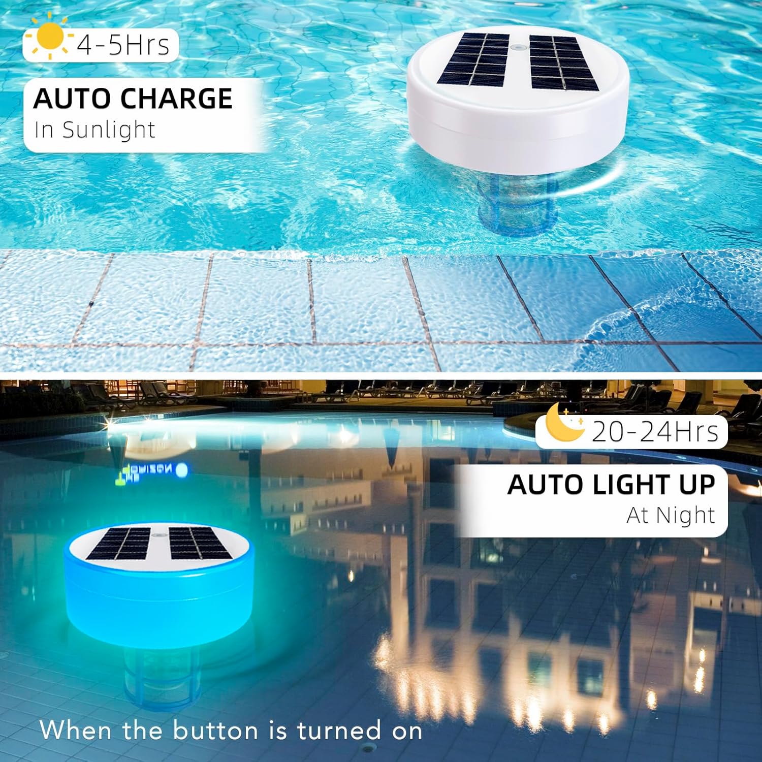 Solar Pool Ionizer Automatic Floating Pool Cleaner