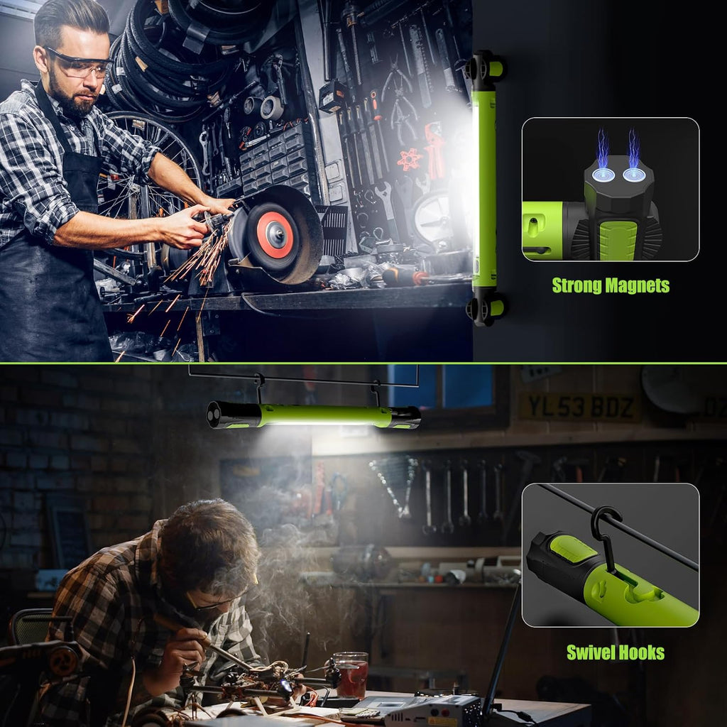 5200mAh Rechargeable Magnetic Underhood Work Light with Hooks