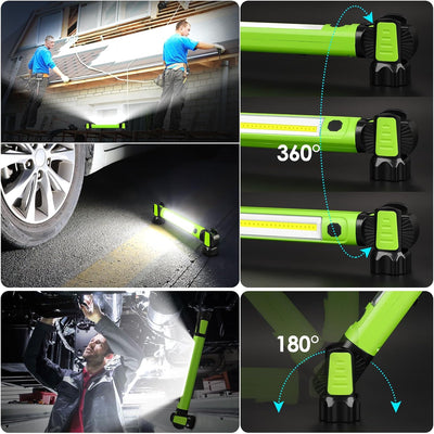5200mAh Rechargeable Magnetic Underhood Work Light with Hooks
