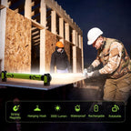 5200mAh Rechargeable Magnetic Underhood Work Light with Hooks