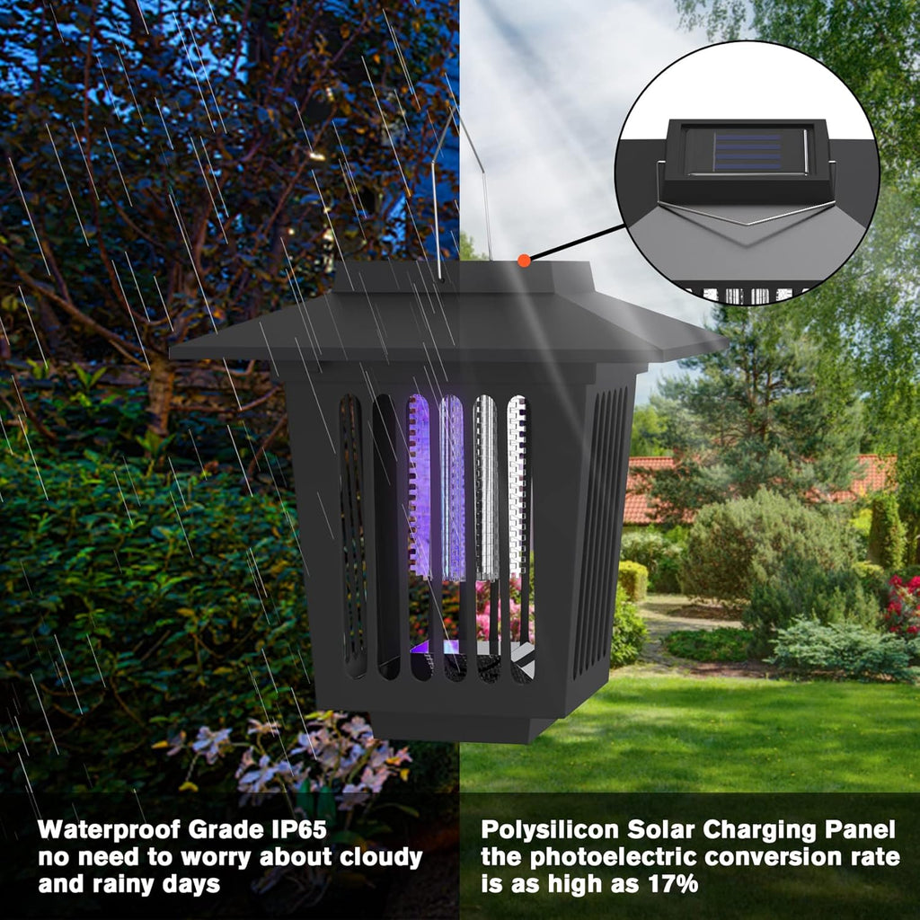 2 Pcs Smart Cordless Solar Dual-Mode Garden Zapper