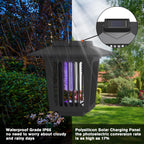 2 Pcs Smart Cordless Solar Dual-Mode Garden Zapper