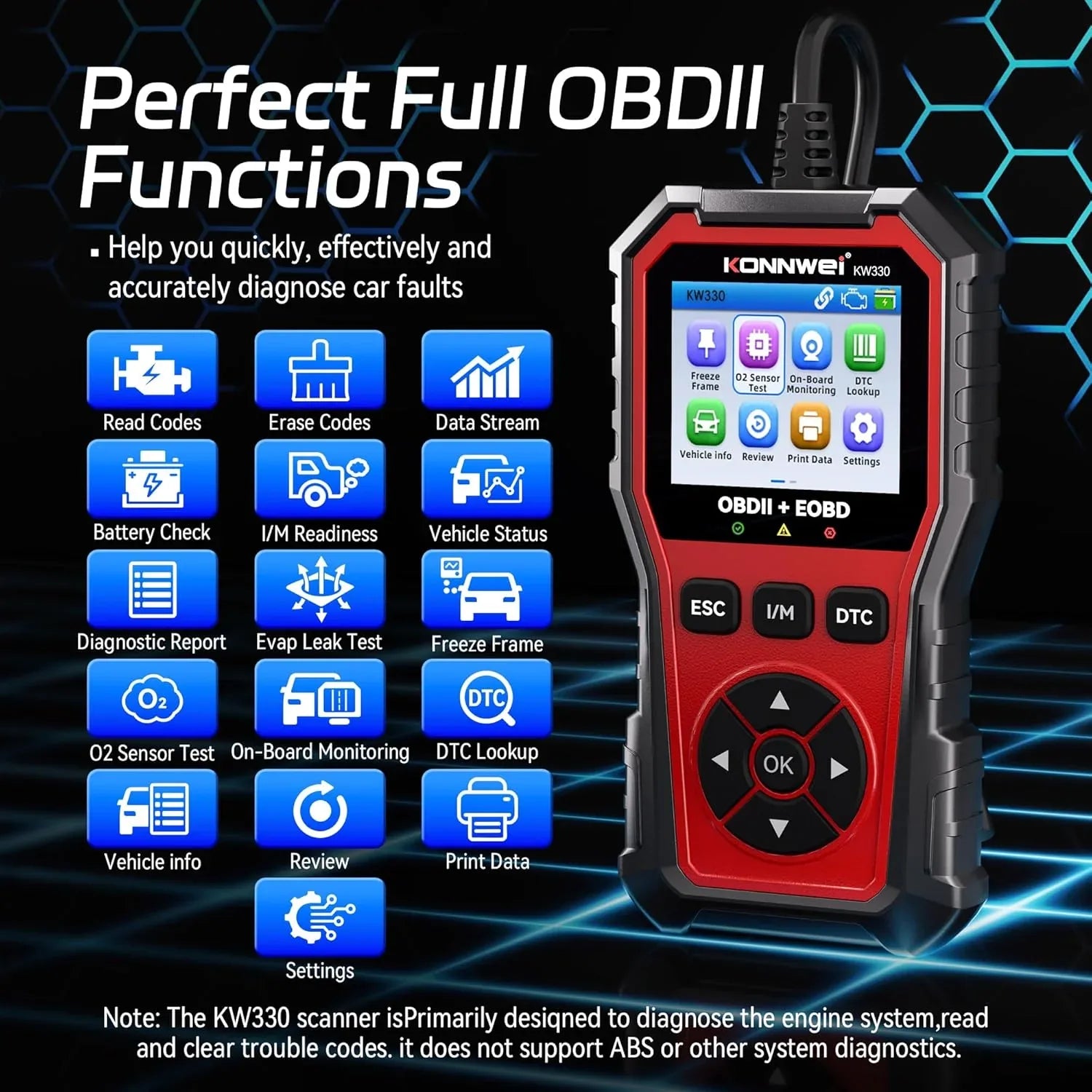 Upgraded OBD2 Scanner Diagnostic Tool Auto Code Reader - Home N Road