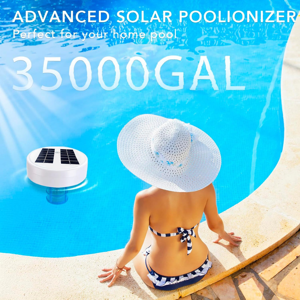 Solar Pool Ionizer Automatic Floating Pool Cleaner