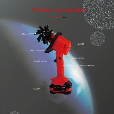 Cordless Electric Tiller Cultivator for Garden