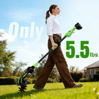 2-in-1 Cordless Tiller Cultivator with Extension Rod