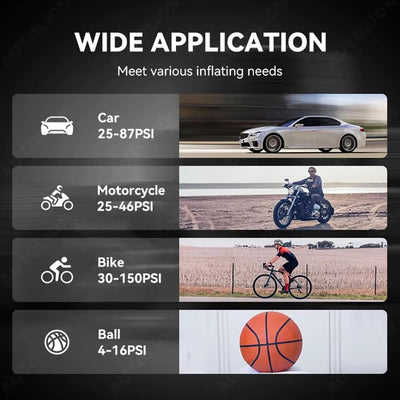 AxiaTool 4 in 1 portable jump starter with built-in air pump and compact design for automotive use.