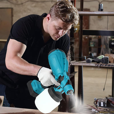AxiaTool cordless high power paint sprayer designed for all surfaces, showcasing sleek design and ergonomic handle.
