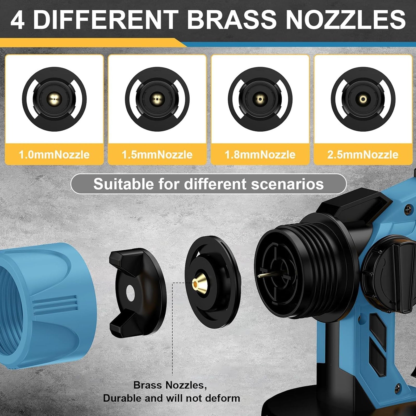 AxiaTool cordless high power paint sprayer designed for smooth application on various surfaces in home improvement projects.