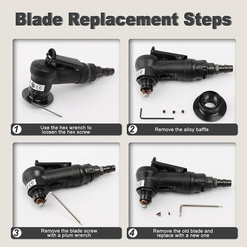 AxiaTool 2 in 1 mini pneumatic chamfering tool with ergonomic design and dual function for precise edge finishing.