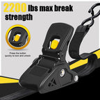 AxiaTool 2 inch auto self-retractable ratchet straps with durable webbing and secure locking mechanism.
