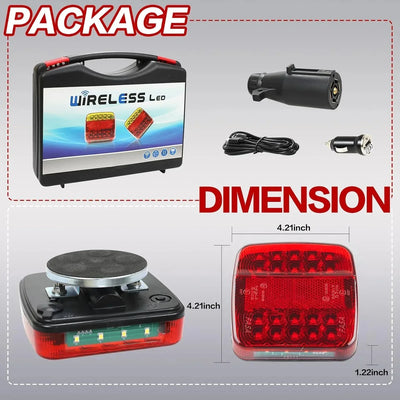 Upgraded Waterproof Wireless Trailer Lights - Home N Road