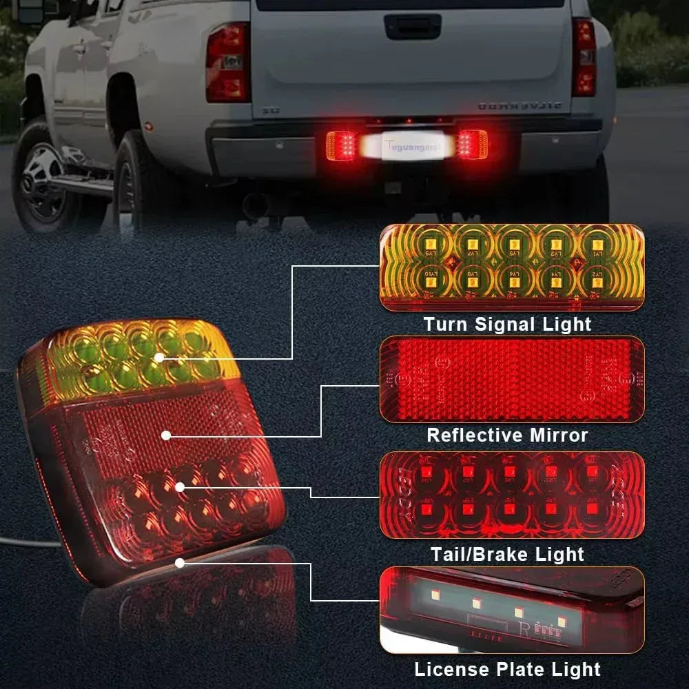 Upgraded Waterproof Wireless Trailer Lights - Home N Road