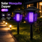 2 Pcs Smart Cordless Solar Dual-Mode Garden Zapper